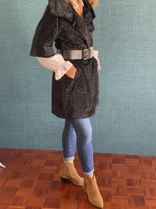 Casaco Sahoco, M, manga a 3/4, cinto não incluído64585876969858120