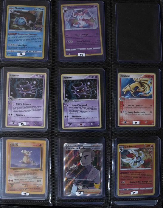 Cartas/Singles Pokémon TCG CN/KR/PT/ES/IT/GR