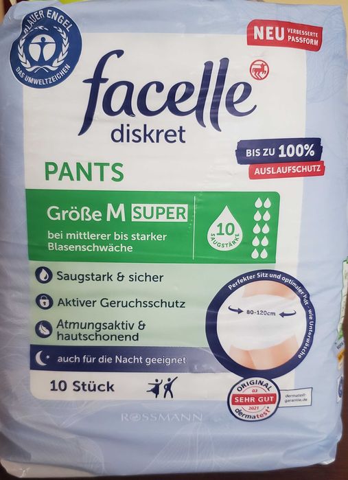 Pieluchomajtki facelle diskret, rozmiar M