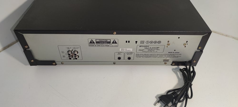 Leitor de cassetes - Sansui D-X317WR