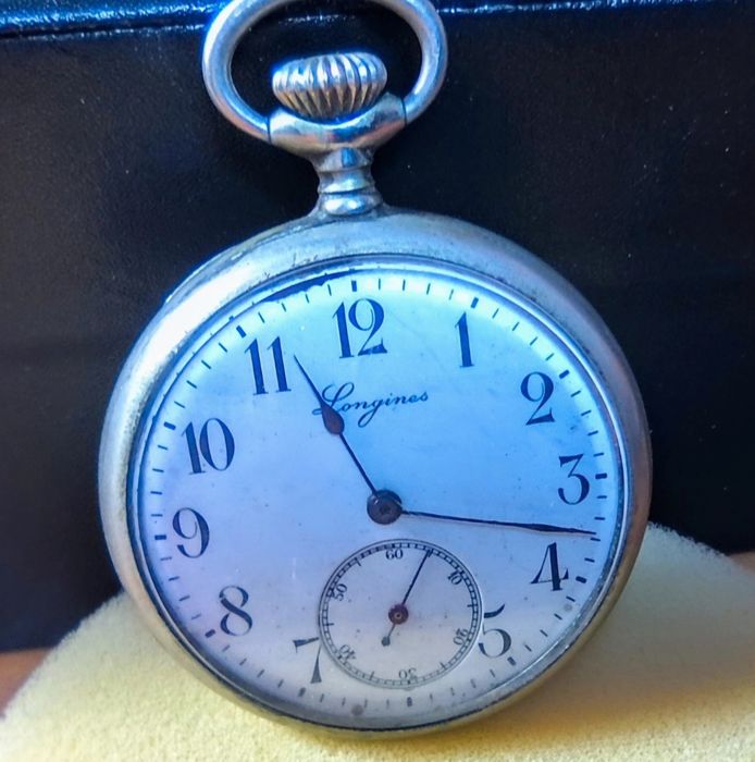 Antigo Relógio de Bolso Longines Mecânico - Corda Manual (Suíço)