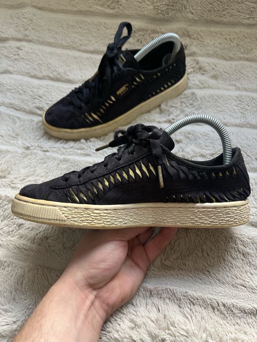 PUMA Suede (37.5) 23.5-24см Metallic Entwine женские кеды кроссовки че