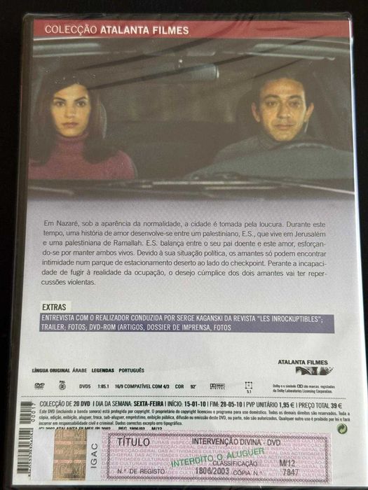 DVD do filme Intervenção divina [Novo]