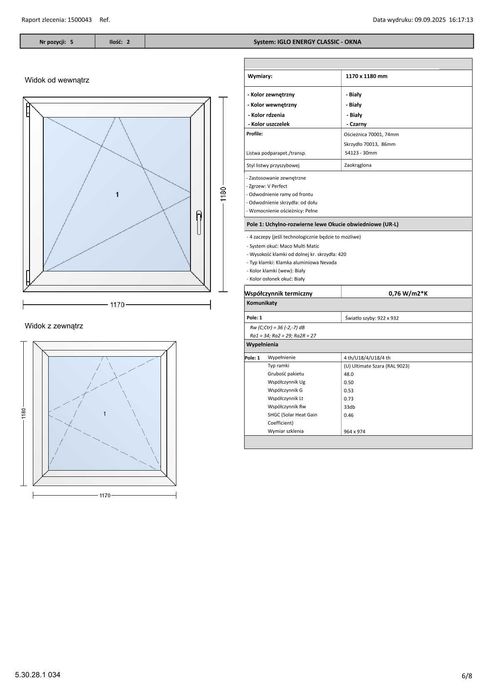 Sprzedam komplet okien firmy Drutex