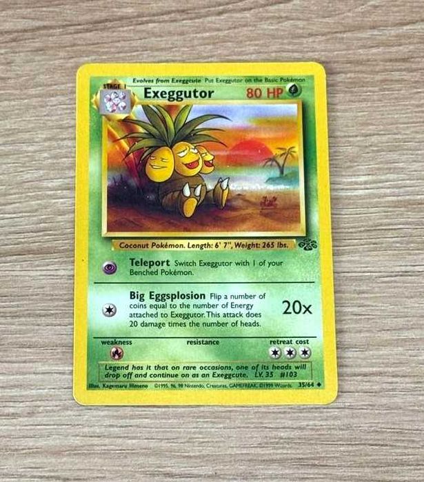 Jungle Cartas Originais Pokémon TCG WOTC - ING