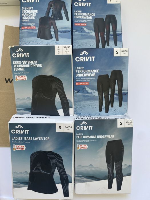 Женский Комлект термобелья для женщины Crivit термоштаны