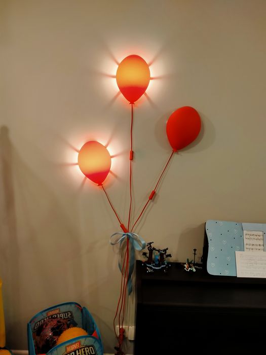Lampki kinkiety baloniki IKEA do pokoju dziecięcego