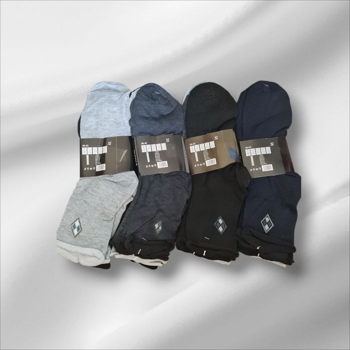 20 par skarpety męskie zdrowotne, bezuciskowe, 100% bawełna r. 40-43