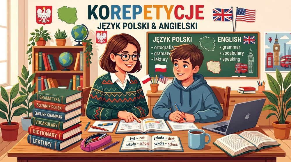 Korepetycje język  polski i angielski (OPIS!)