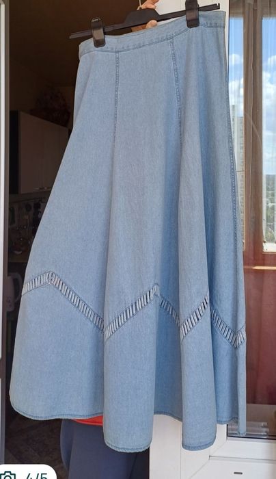 Джинсова максі спідниця Made in Italy BonaMente Casuali 100% бавовна