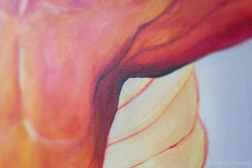 Obraz "Micha'el", akryl na płótnie, 42×62