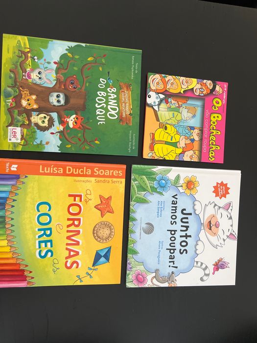 Conjunto 18 livros e jogos infantis para venda