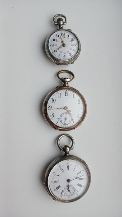 Часы карманные серебрянные