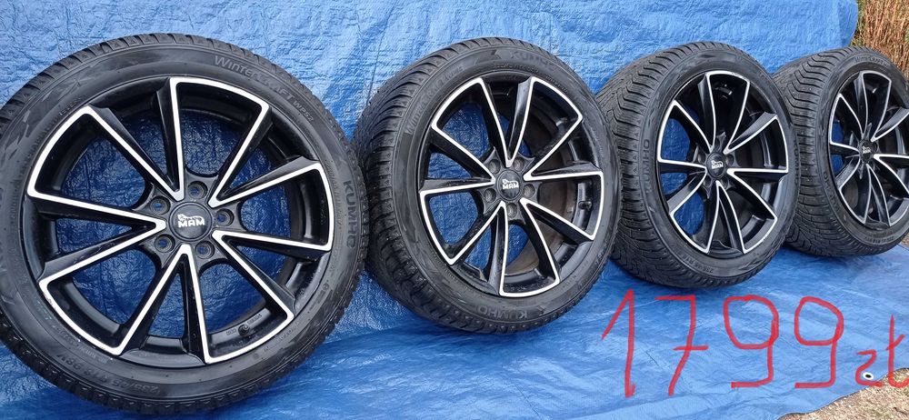 Felgi Koła Aluminiowe 225/40/R18 CONTINENTAL 8mm 5x112 VW AUDI SEAT