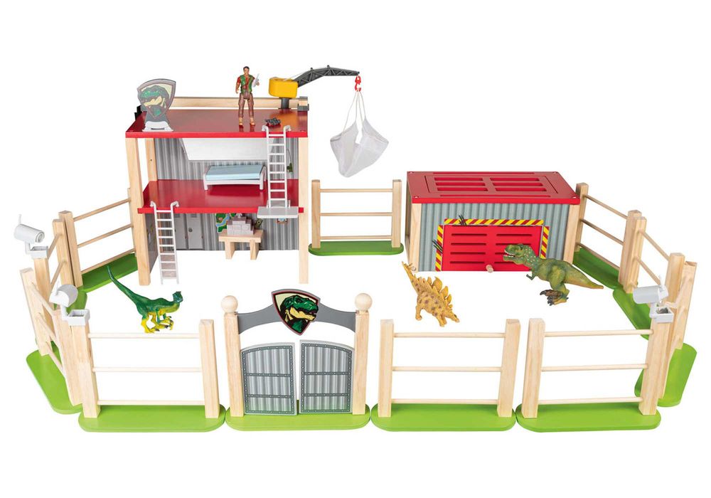 Zestaw dinozaury figurki dinozaurów Dino park 26el park jurajski winda