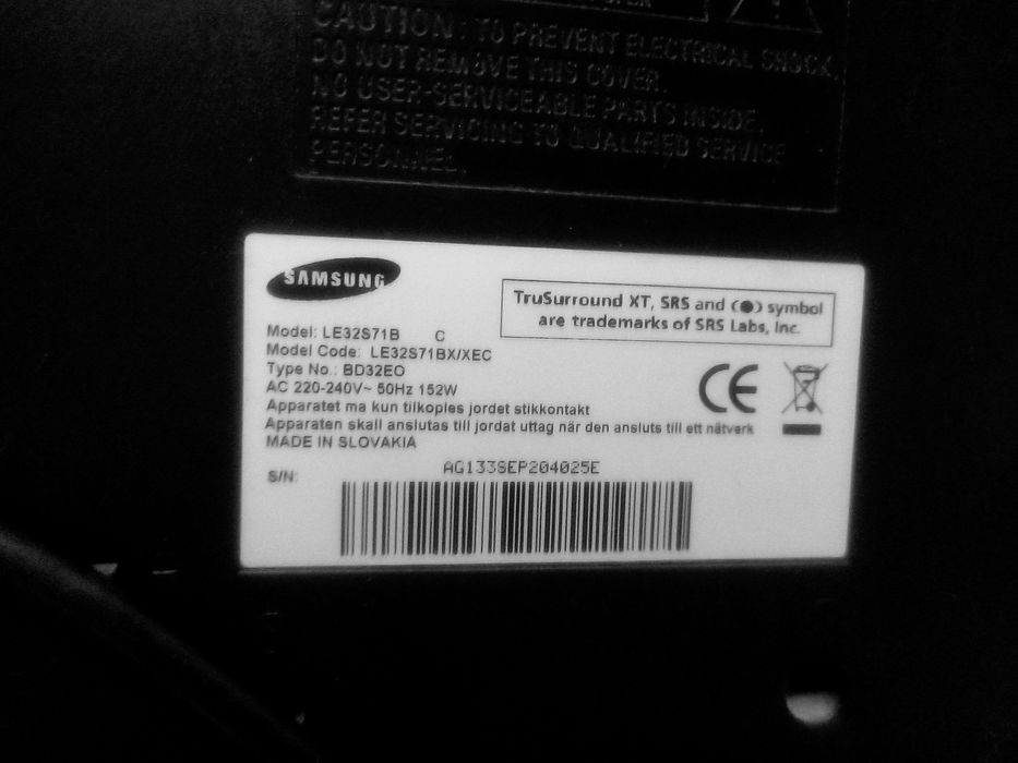 Base mais comando de Tv Samsung 80 cm
