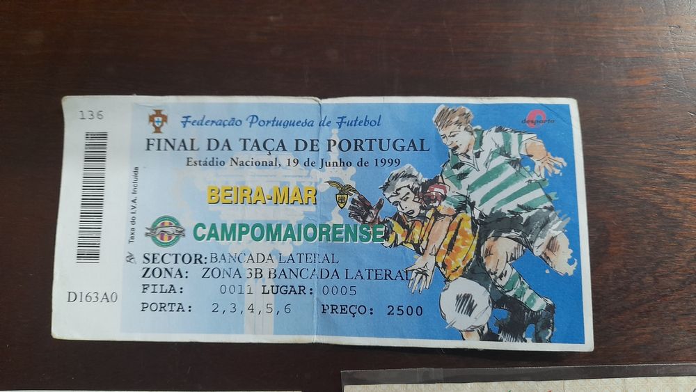 Bilhetes Antigos Futebol ( Lote )