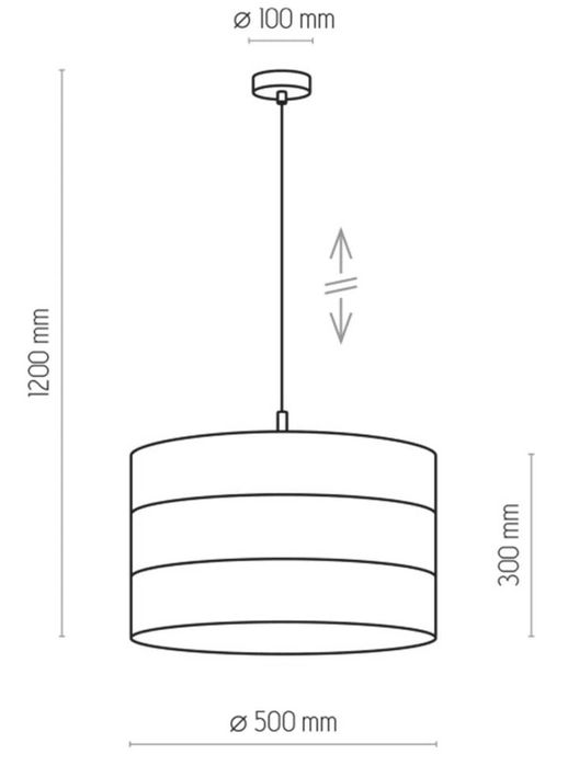 Lampa wisząca TAGO BLACK 3211 – TK Lighting | czarno-złota | używana
