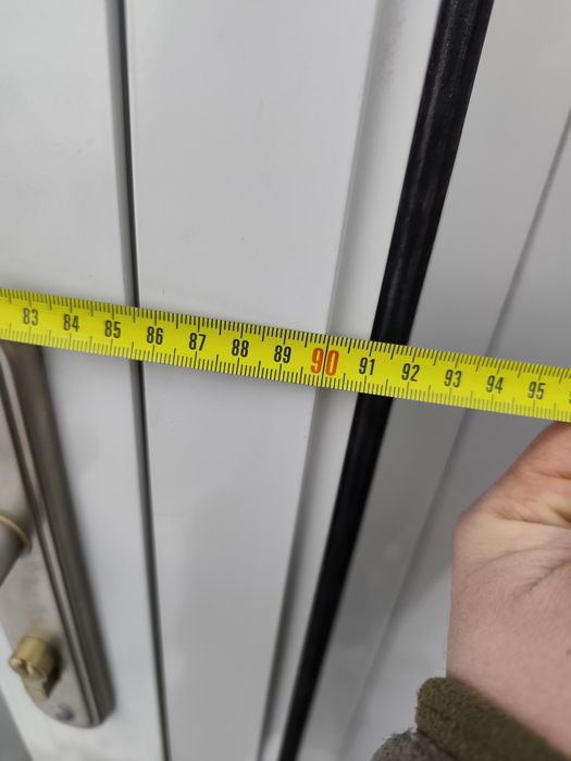 Drzwi aluminiowe używane 92 x 234