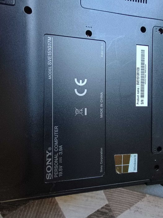 Laptop sony vaio sce151g17m