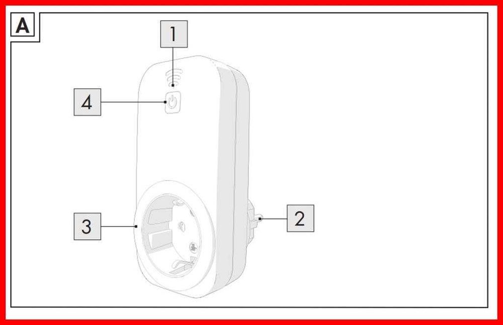 Tomada Wi-Fi  SilverCrest SWS-A1. NOVO! Embalagem fechada!