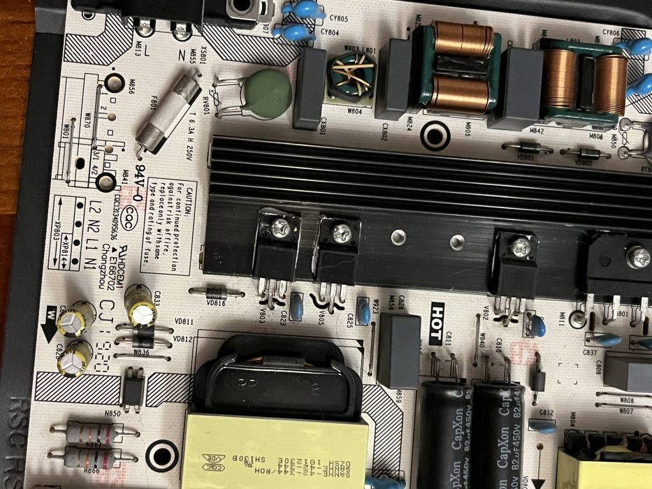 Fonte de alimentação LCD Hisense