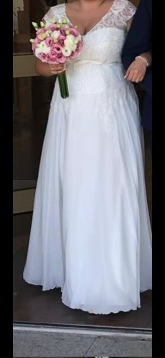 Piekna suknia, do odświeżenia cena okazyjna