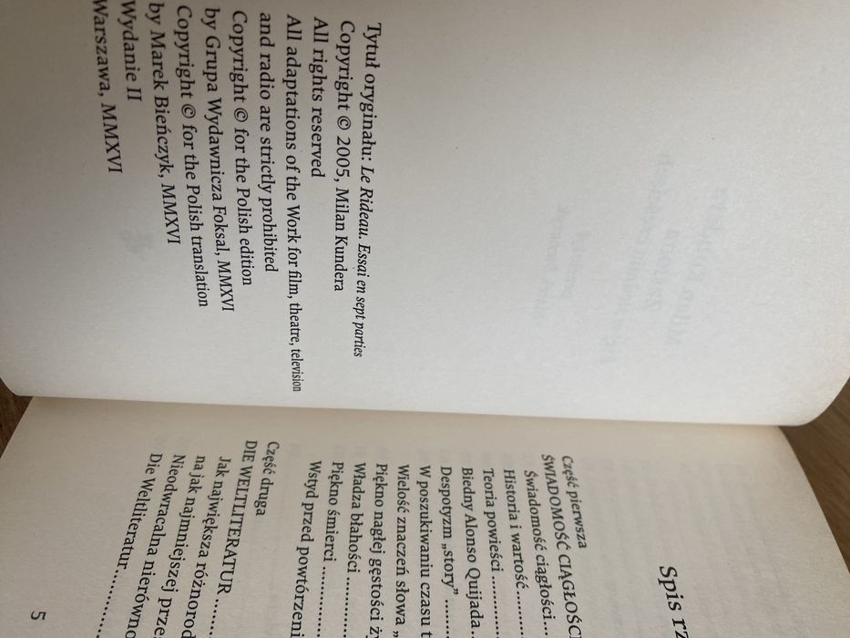 Milan Kundera Zasłona