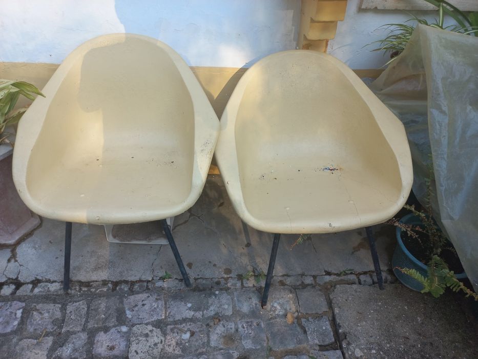 Cadeirões em ferro jardim