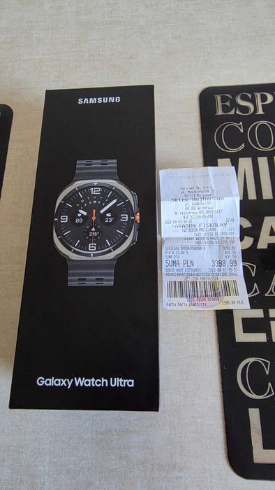 SAMSUNG WATCH ULTRA 2025 jak NOWY paragon EURO-NET 07/04/2026 Gwar.prod.24M komplet
