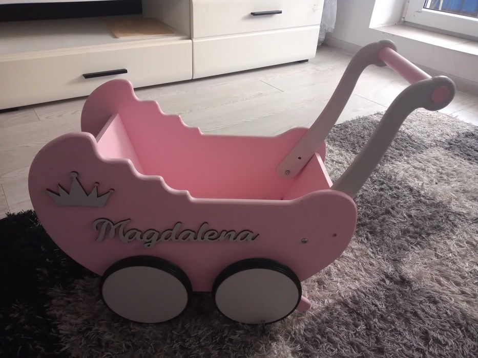Wózek dla lalek drewniany Magdalena