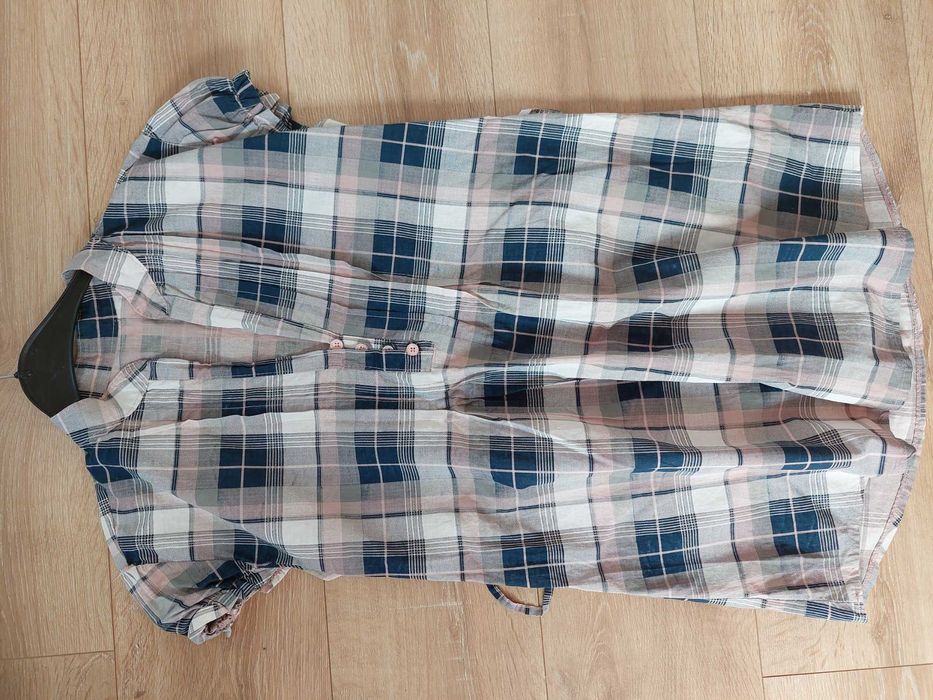 koszula tunika w kratkę r. 40