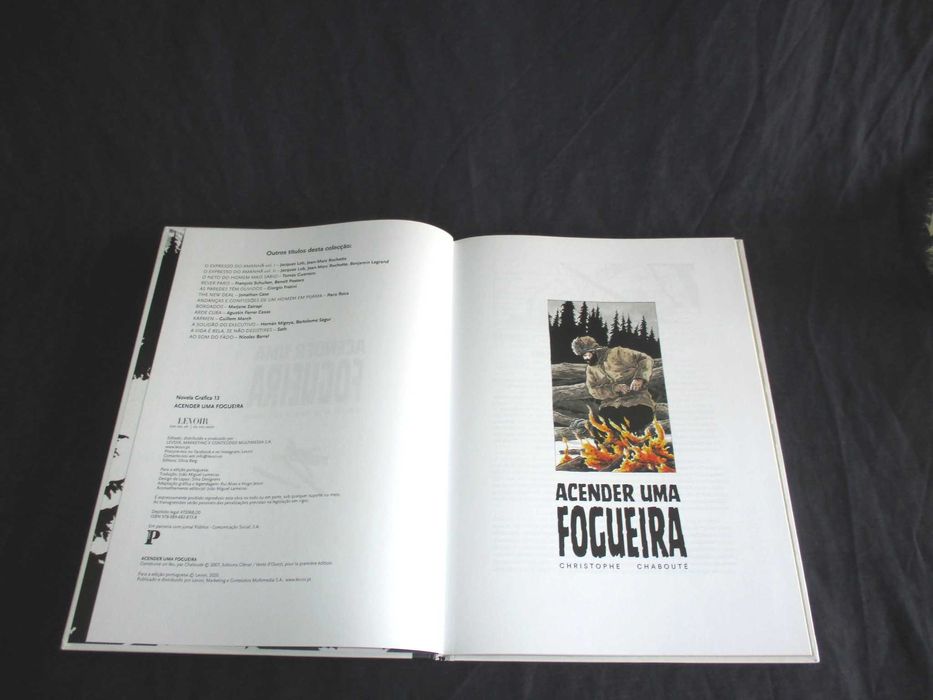 Livro Acender uma Fogueira Chabouté A partir do conto de Jack London Capa Dura