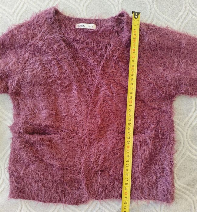 Bordowy sweter Sinsay r.128