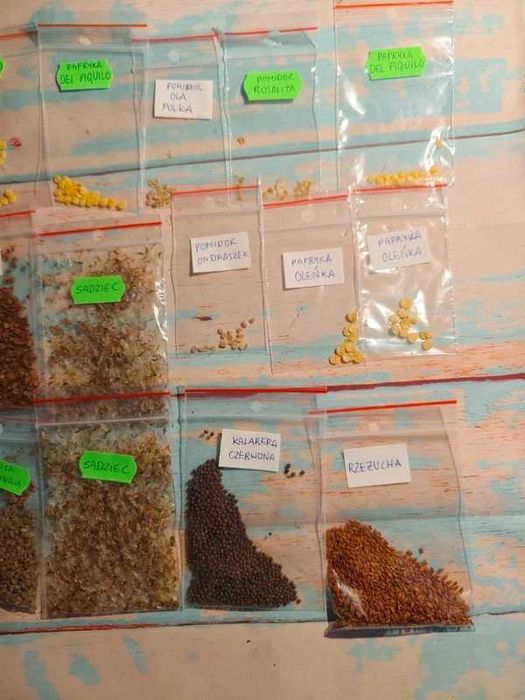 Zestaw nr 8 nasiona warzyw i kwiatów