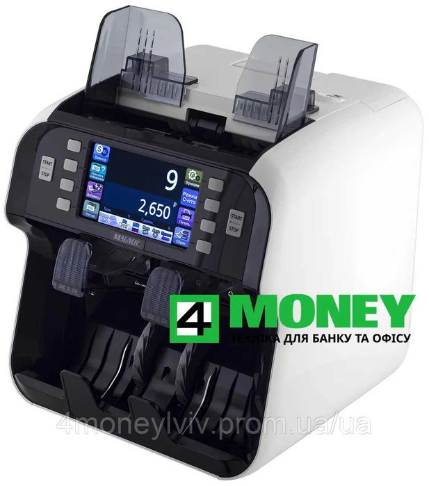 Сортировщик Банкнот MAGNER 155V до 1200 купюр/мин + 2 RGB CIS, UV/MG/IR/US ДЕТЕКЦИЕЙ Официальный Сервисный центр по Украине. Поддержка 24/7. Гарантия
