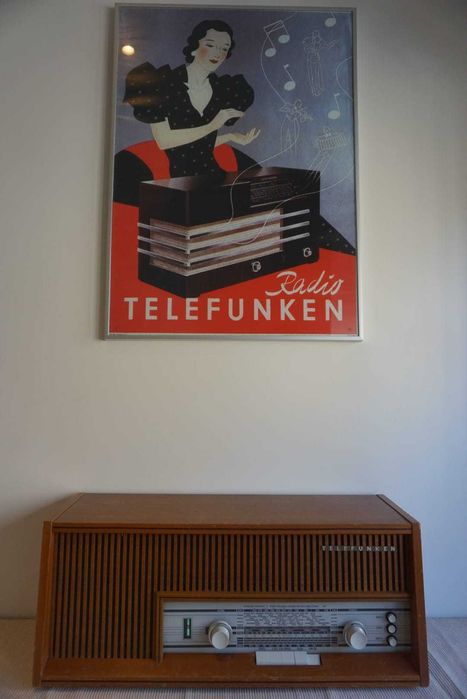 Retro radio Telefunken Andante 1462 - rádio válvulas antigo [c/ FM]