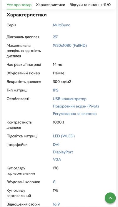 Монітор IPS Dell, Nec