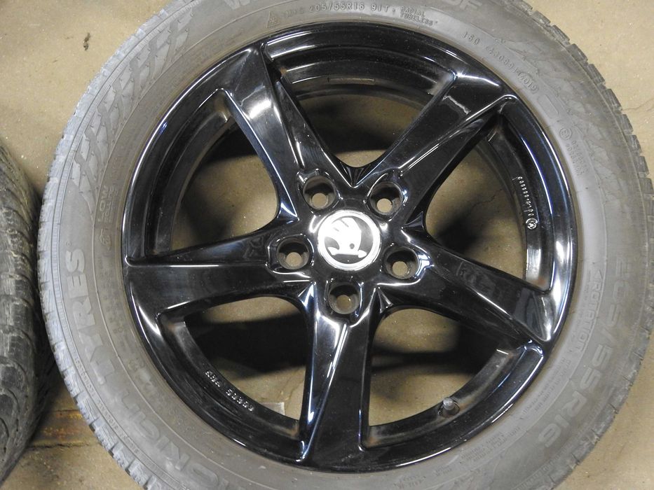 4x Alu Felgi 16'' 5x112 6,5J et46 piasta 57,1mm Brock dedykowane SKODA