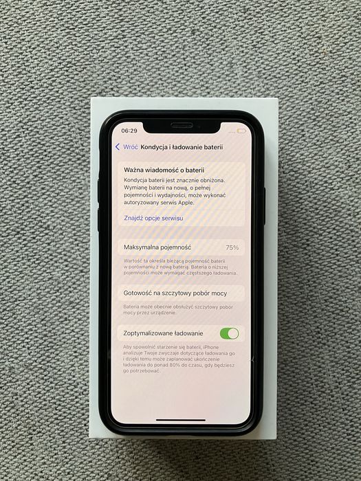 iPhone XS 64GB 75% baterii