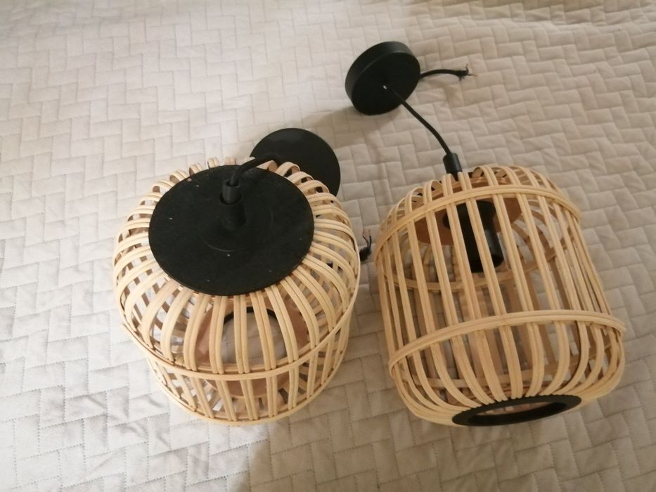 Lampa wisząca bambusowa