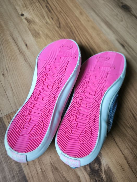 Superdry trampki damskie 40 białe niebieskie siatka lato