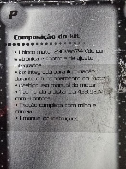 (NOVO) Motor p/ Portão de Garagem