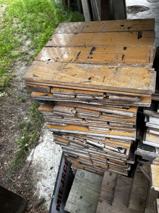 Parkiet po rozbiórce