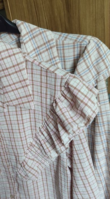 Koszula w kratkę włoska