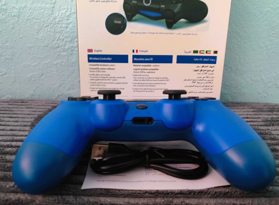 Джойстик бездротовий геймпад ігровий синій приставка 4v2 беспроводной