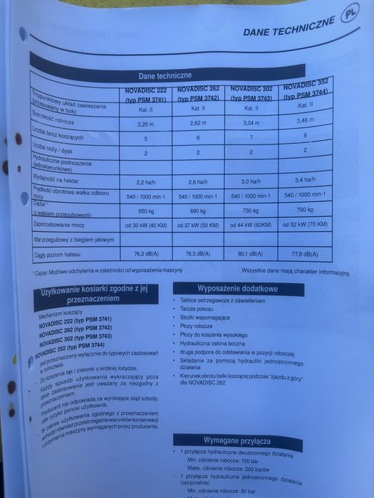 kosiarka Pöttinger NOVADISC 302 | 3.04m