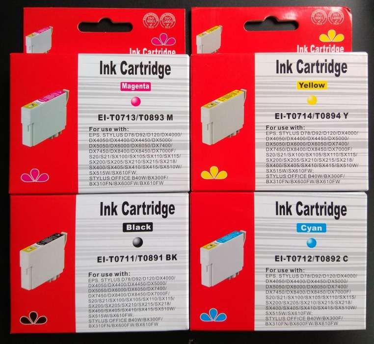 [Promotion!!!] Pack of 8 Epson Ink Cartridges (T0711, T0712, T0713, and T0714) – New64738966348290120