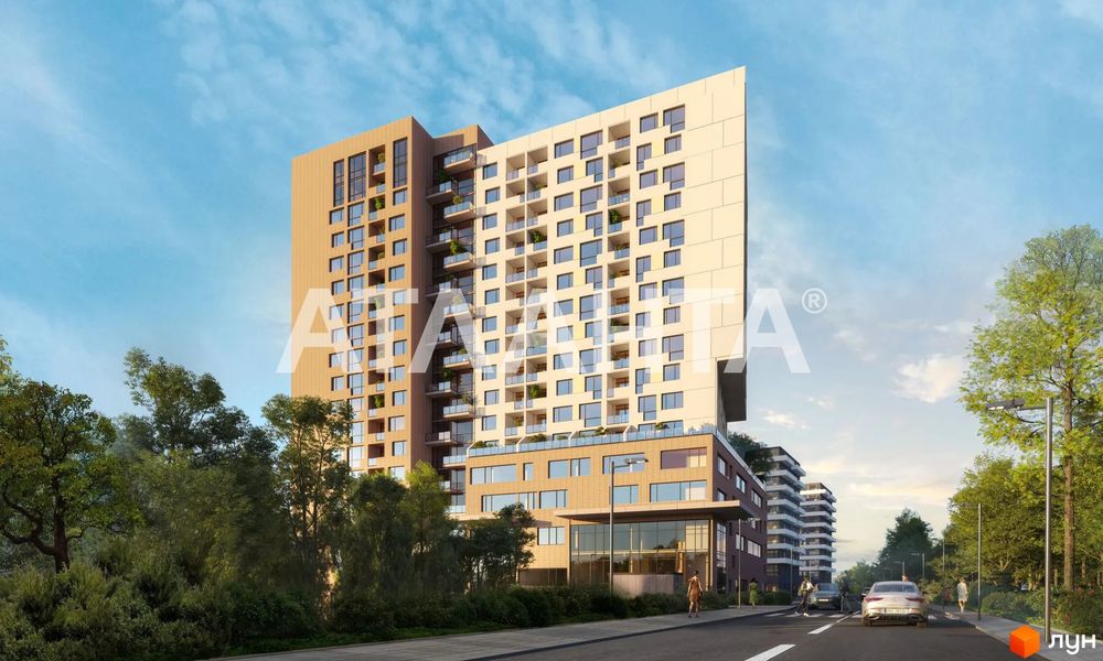 Продаж 1-кім. квартири в ЖК Auroom Air по  вул. Топольна