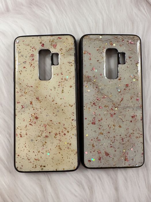 Etui case obudowa samsung galaxy s9+ plus brokat marmur glam